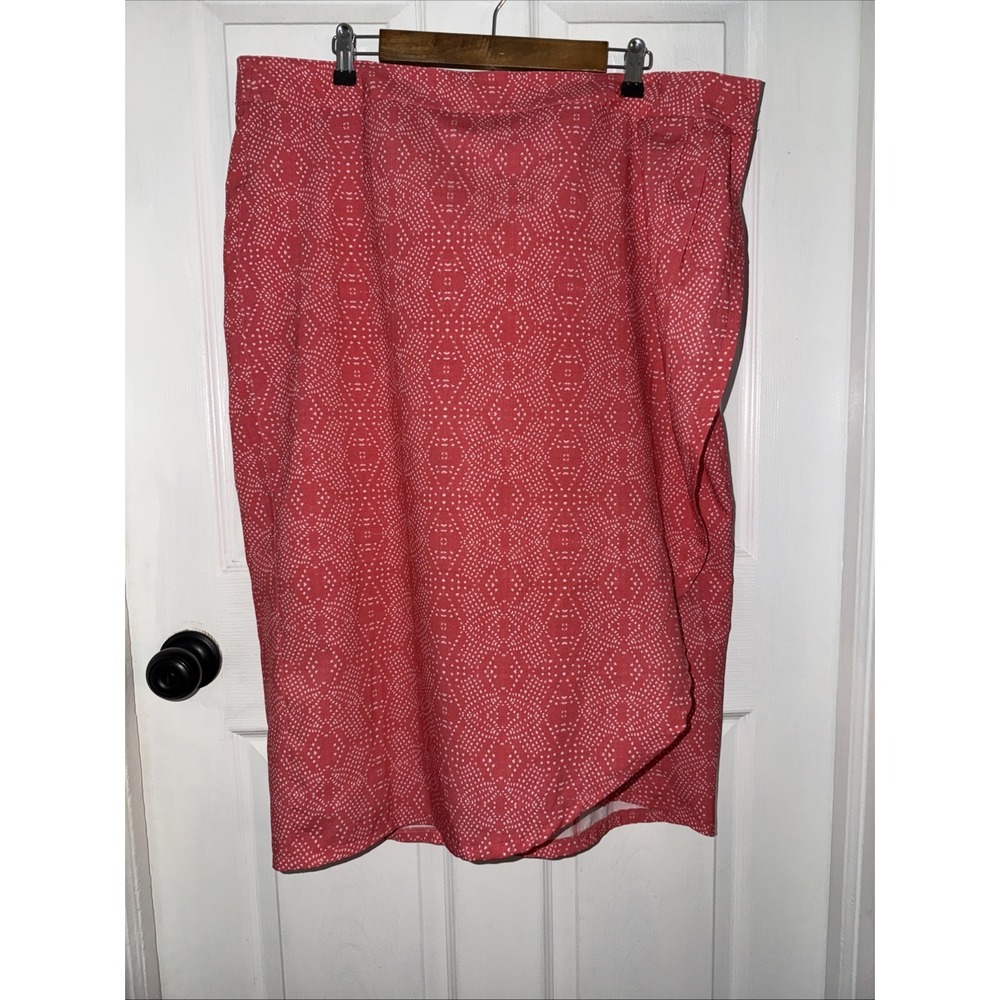 RipSkirt Hawaii Playa Pink Wrap Stretch Skirt Sz XXL PLUS Multi Tropical